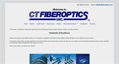 Desktop Screenshot of ctfiberoptics.com