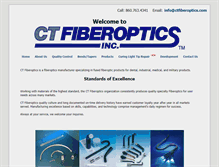 Tablet Screenshot of ctfiberoptics.com